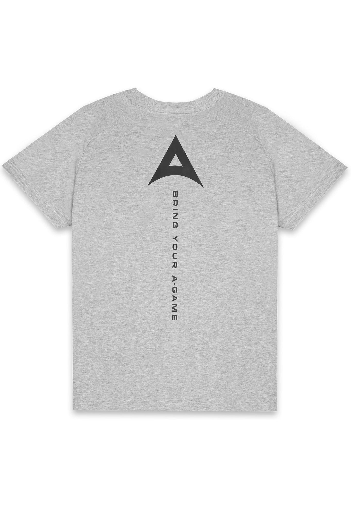 MENS BRING YOUR A-GAME GRAPHIC LOGO T-SHIRT - GREY MARL