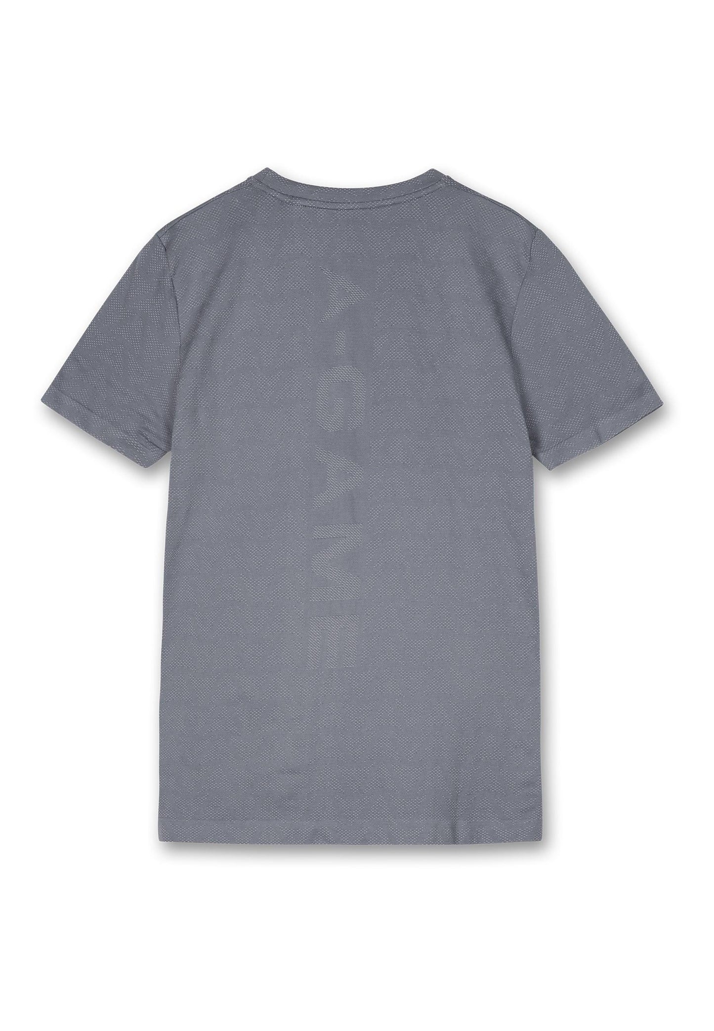 MENS A-GAME SEAMLESS TRAINING LOGO T-SHIRT - STEEL GREY