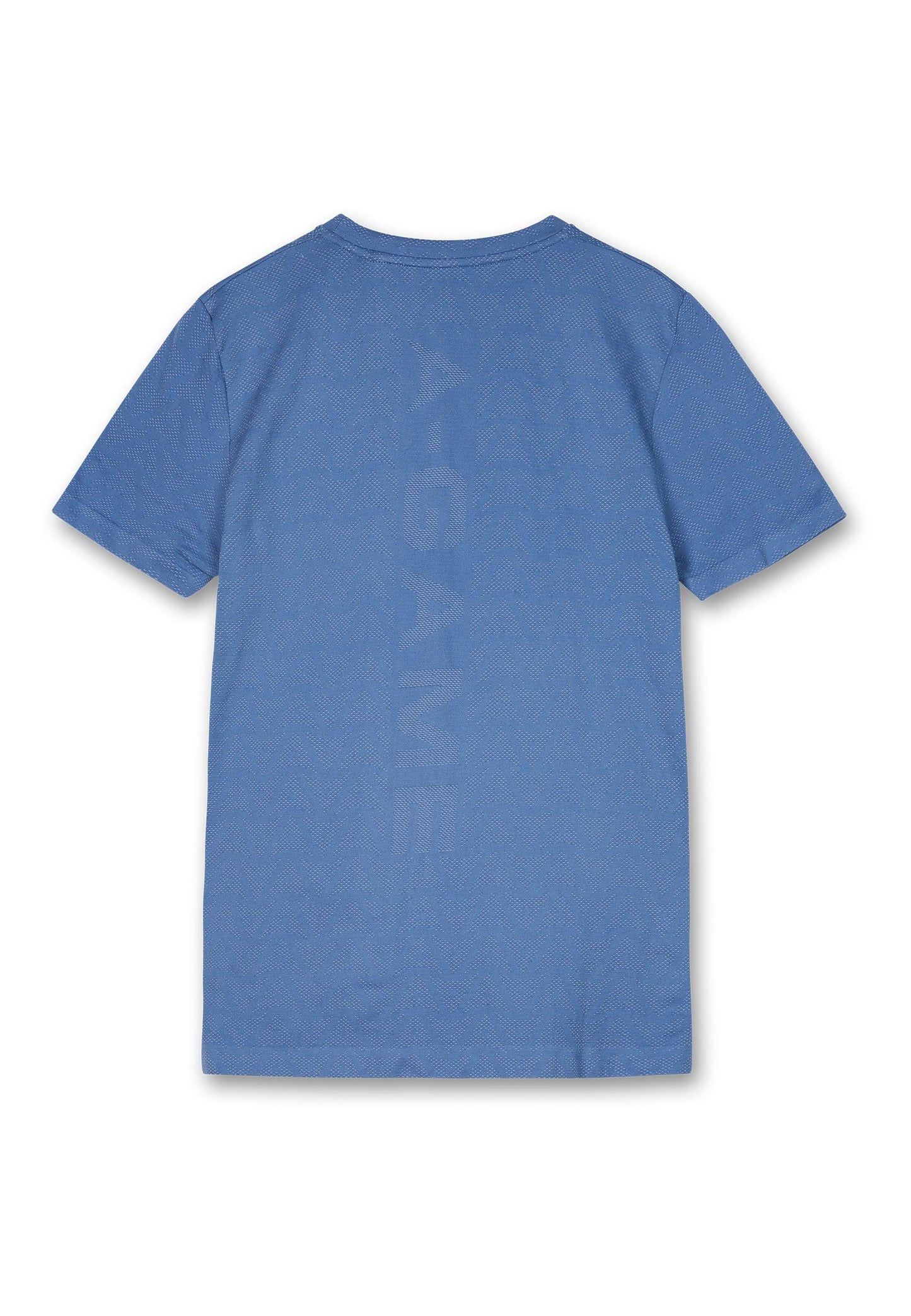 MENS A-GAME SEAMLESS TRAINING LOGO T-SHIRT - OCEAN BLUE