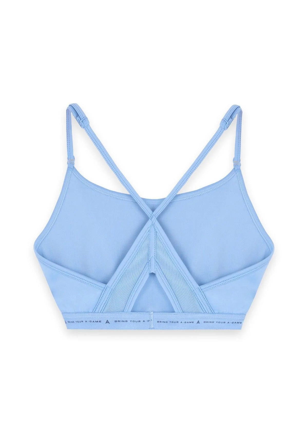WOMENS A-GAME ADJUSTABLE YOGA SPORTS BRA - BLUE