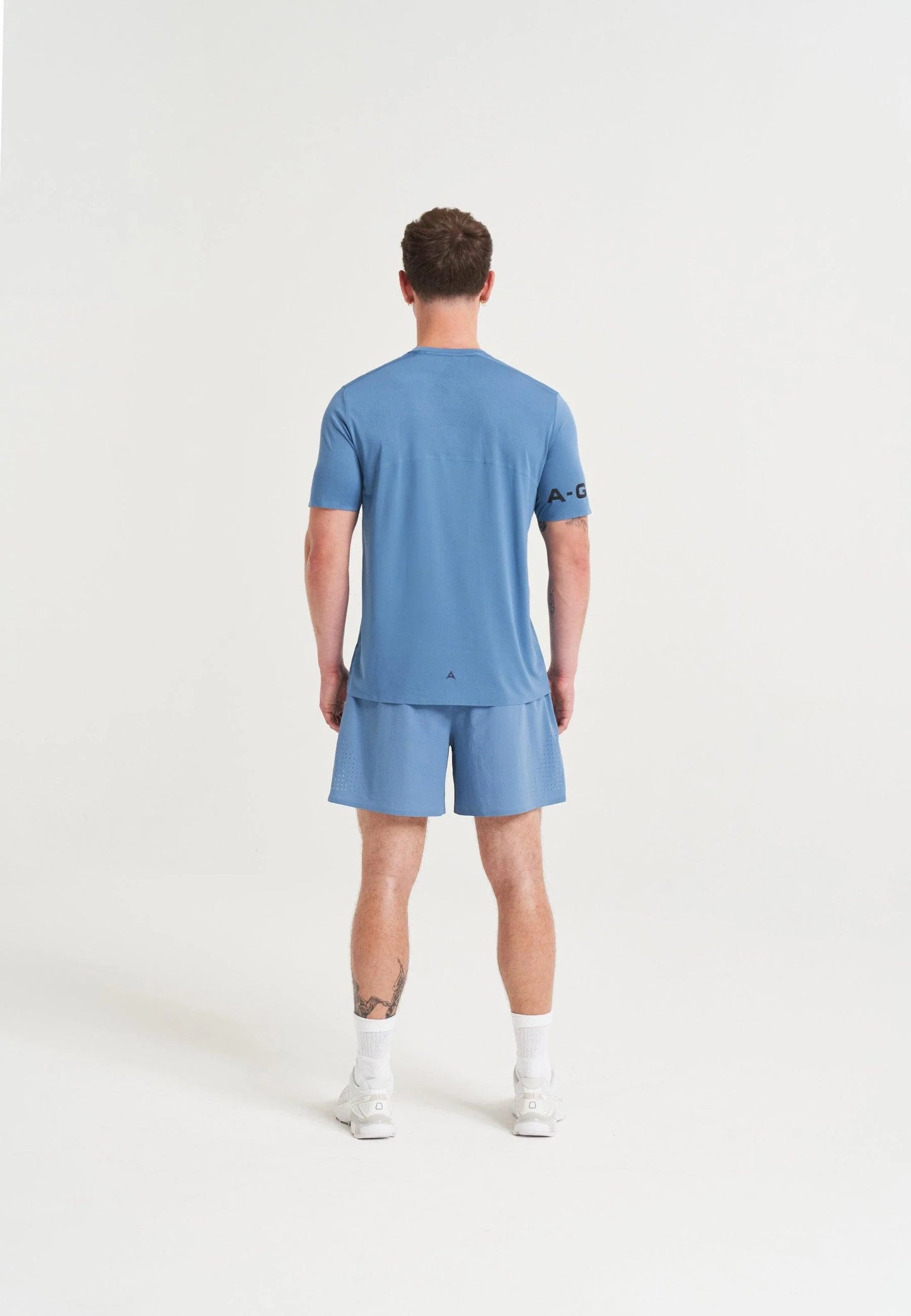 MENS A-GAME TRAINING SHORTS - OCEAN BLUE