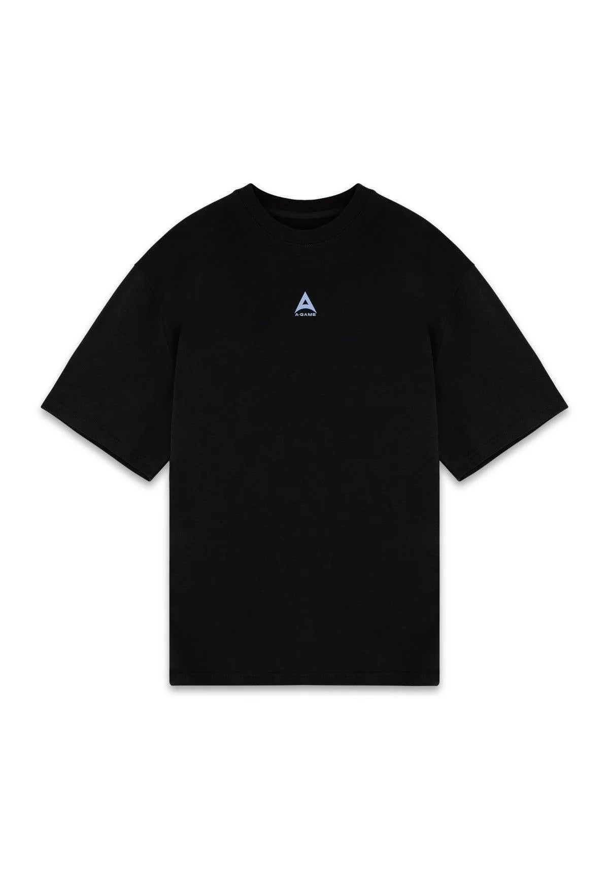 WOMENS A-GAME STAR GRAPHIC RELAXED T-SHIRT - BLACK