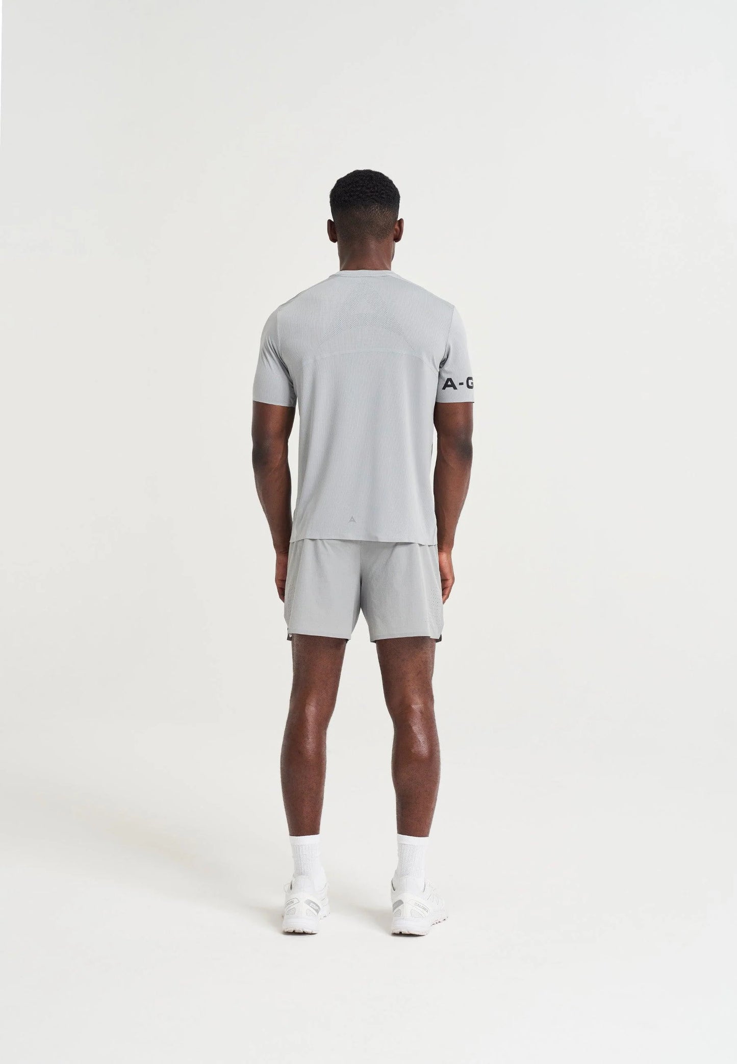 MENS A-GAME TRAINING SHORTS - STEEL GREY