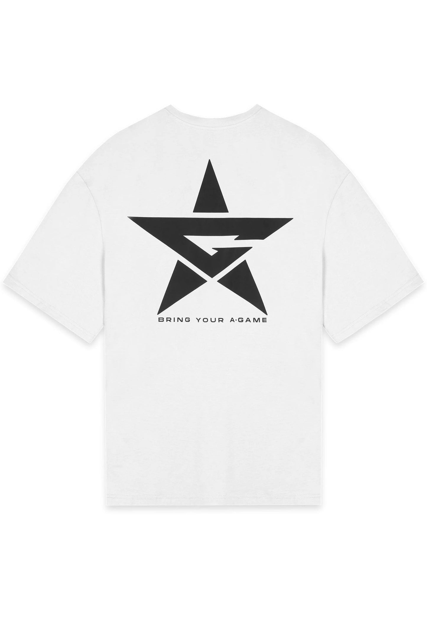 MENS A-GAME STAR GRAPHIC LOGO T-SHIRT - WHITE