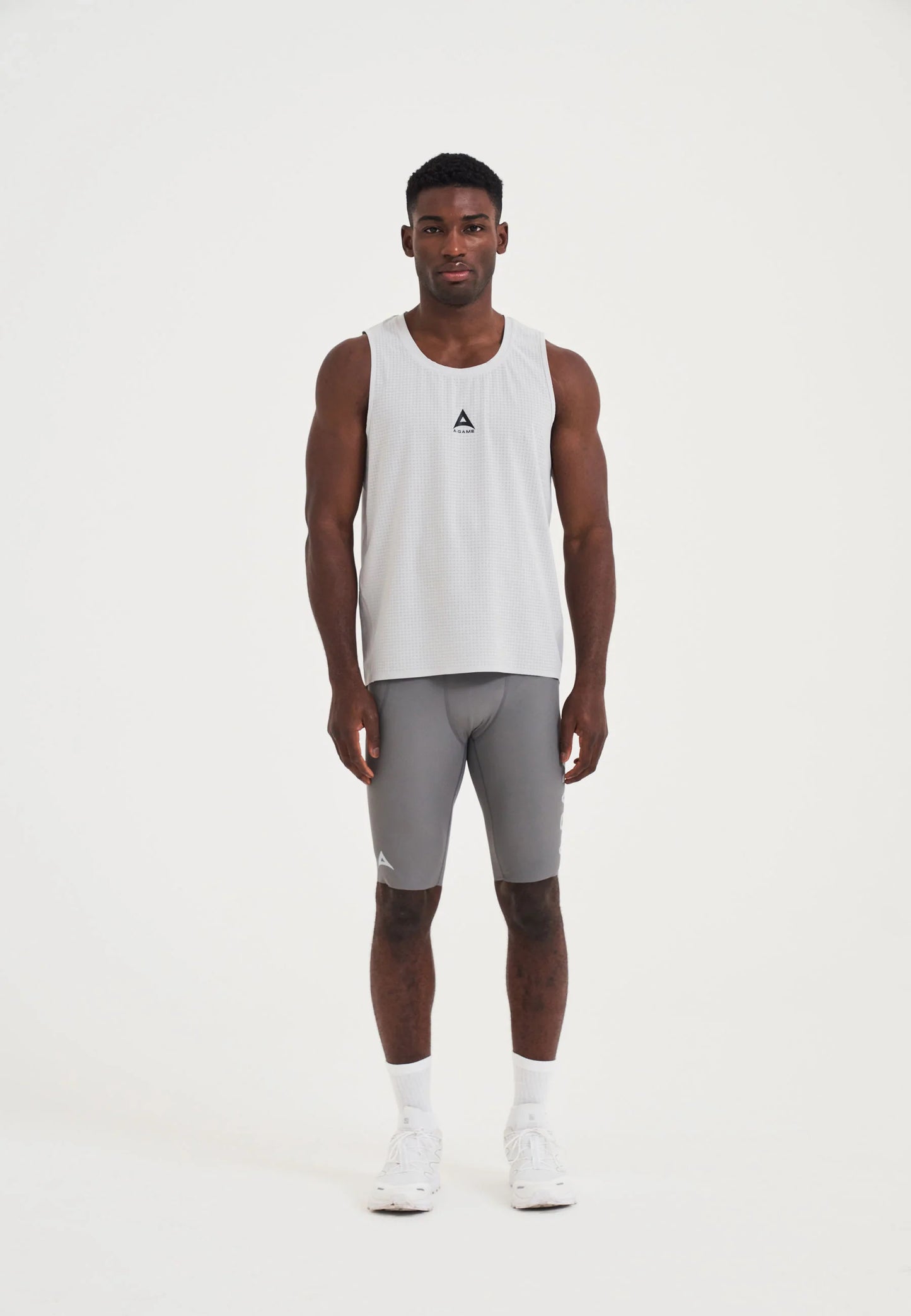MENS A-GAME MESH TRAINING VEST - GREY