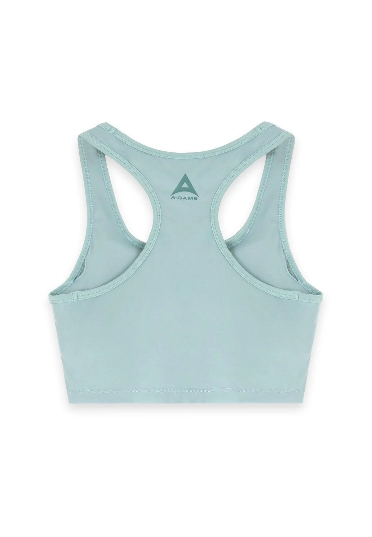 WOMENS A-GAME SQUARE NECK SPORTS BRA - SAGE GREEN