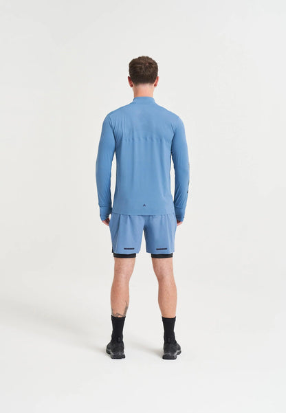 MENS A-GAME 2 IN 1 TRAINING SHORTS - OCEAN BLUE