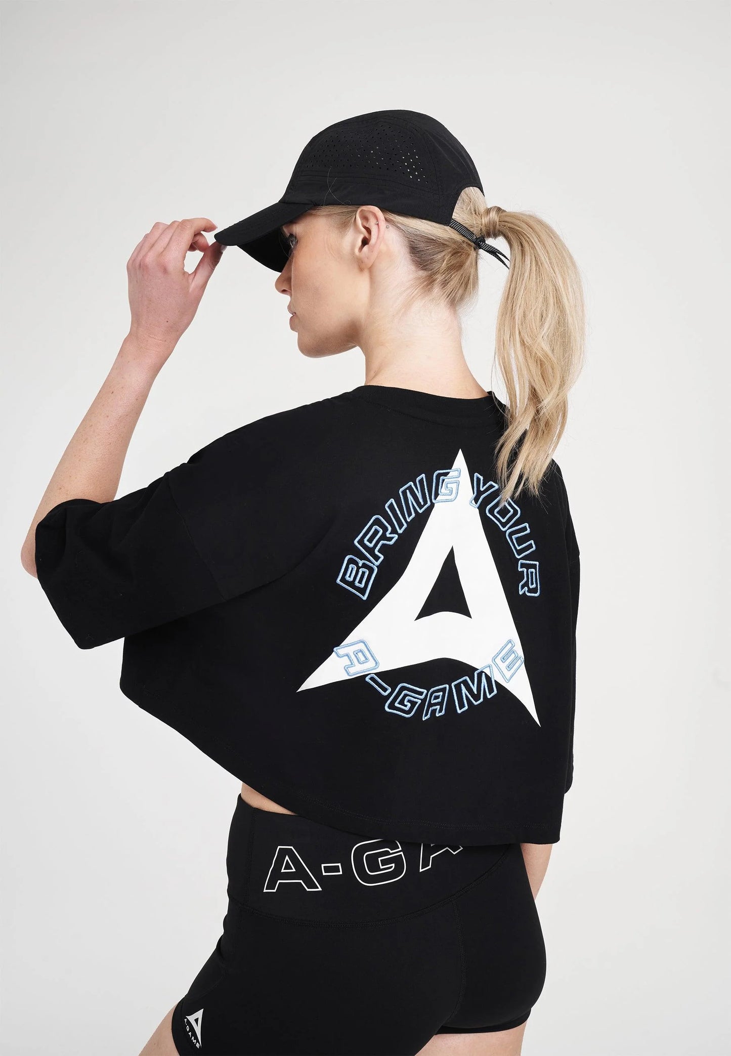UNISEX A-GAME PERFORMANCE RUNNING CAP - BLACK