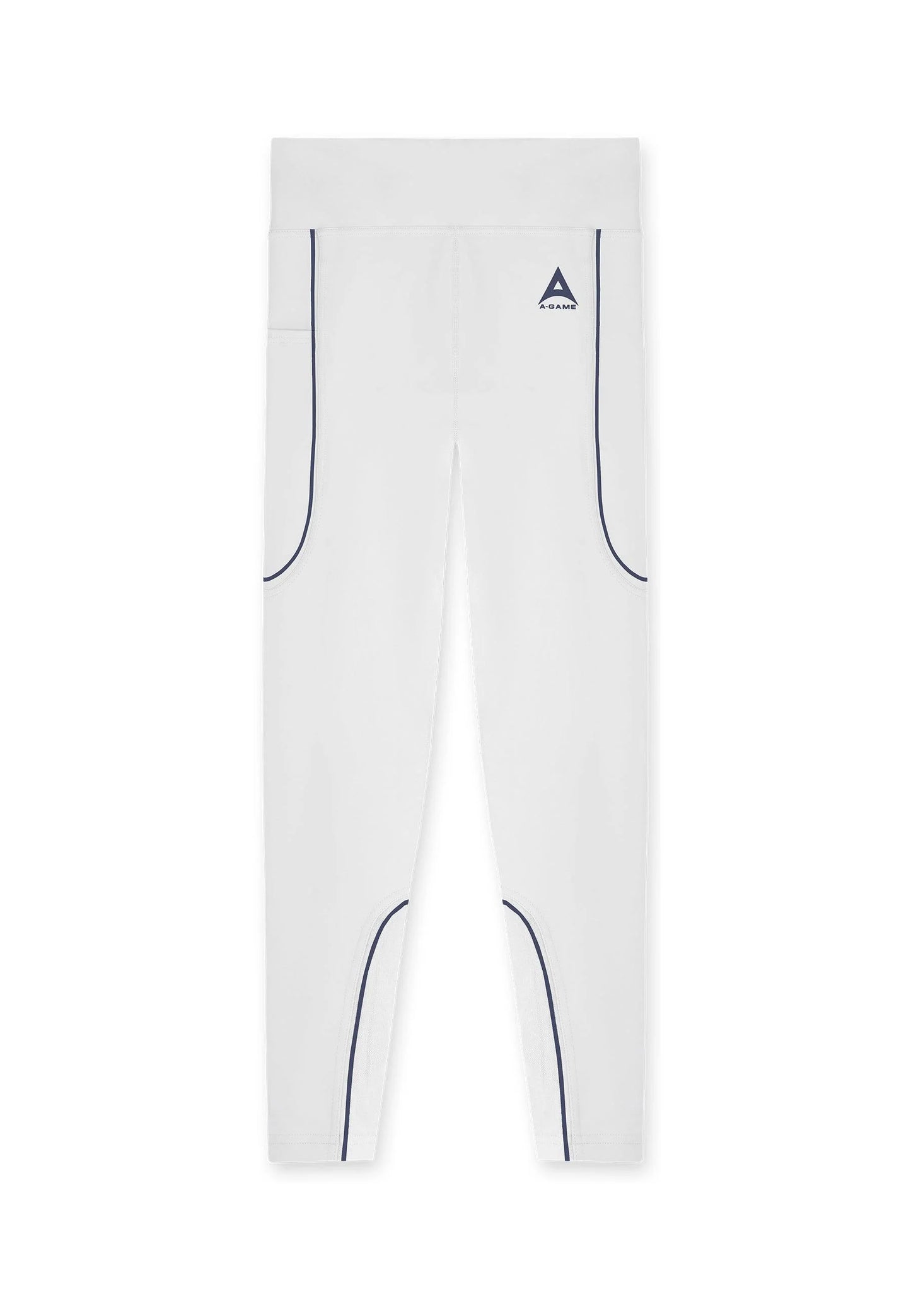 WOMENS A-GAME REFLECTIVE RUNNING LEGGINGS - GREY