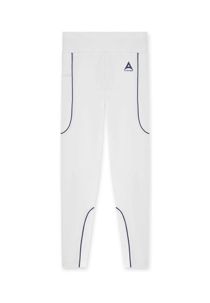 WOMENS A-GAME REFLECTIVE RUNNING LEGGINGS - GREY