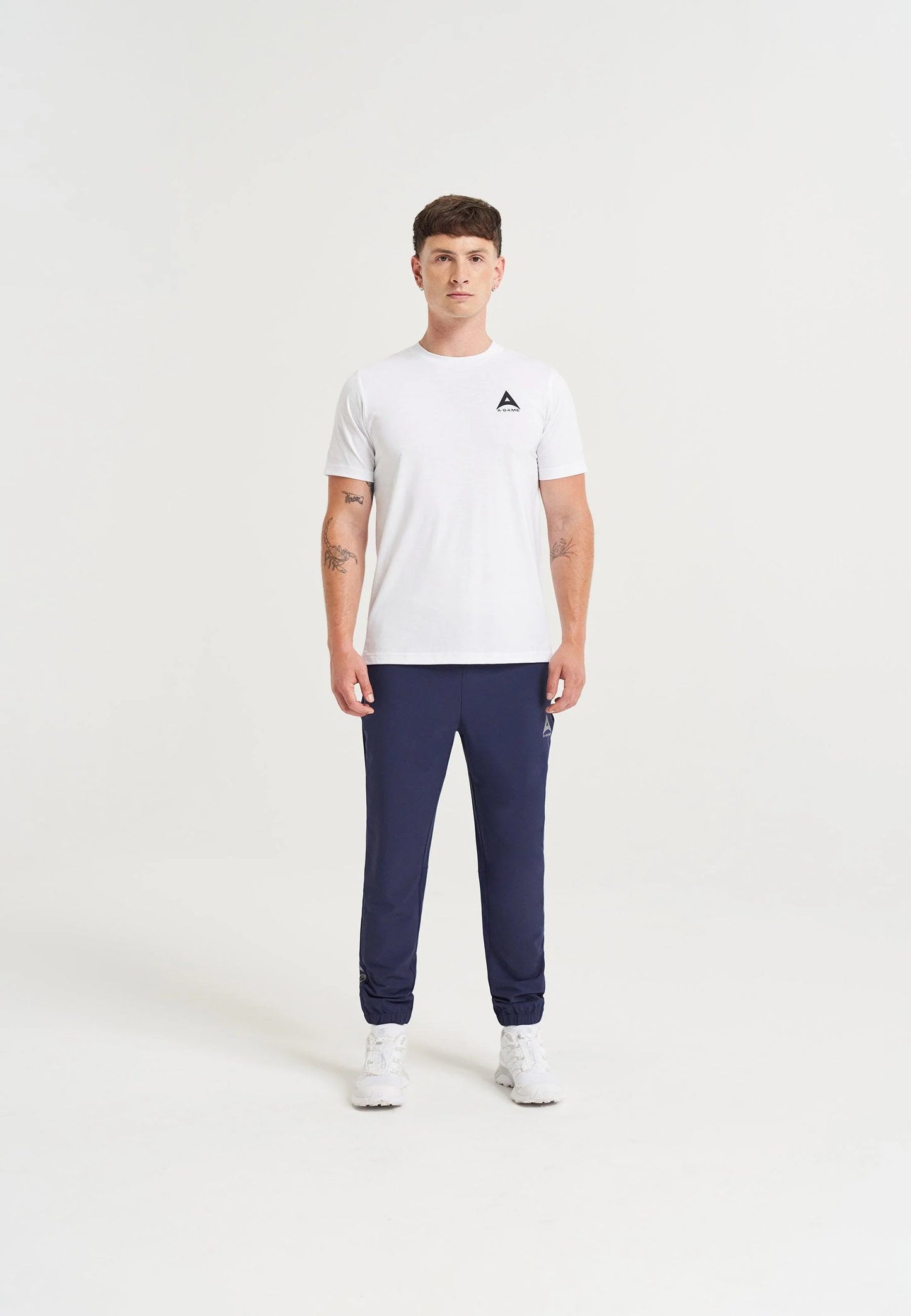 MENS A-GAME STAR GRAPHIC LOGO T-SHIRT - WHITE