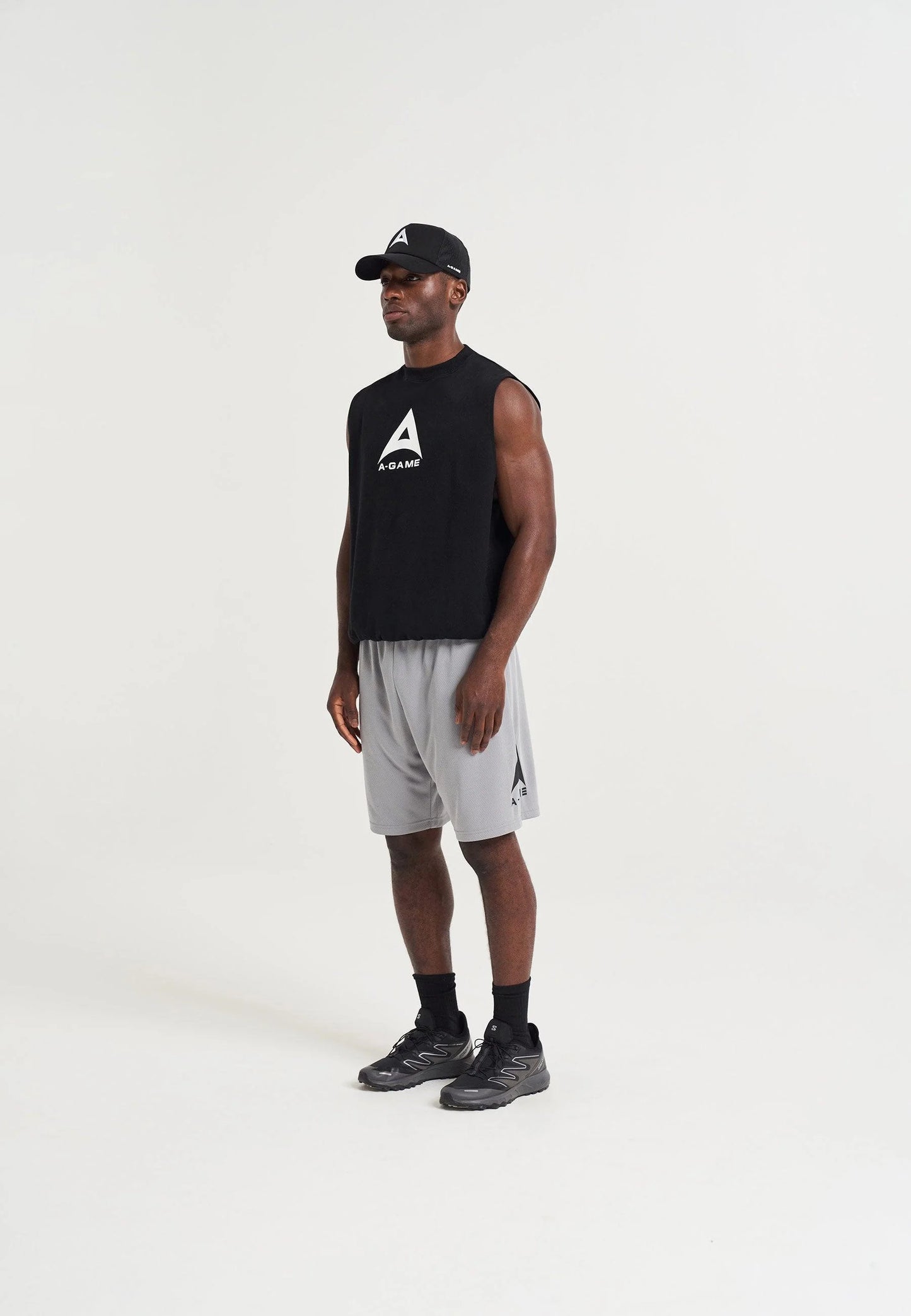 UNISEX A-GAME MESH TRAINING CAP - BLACK