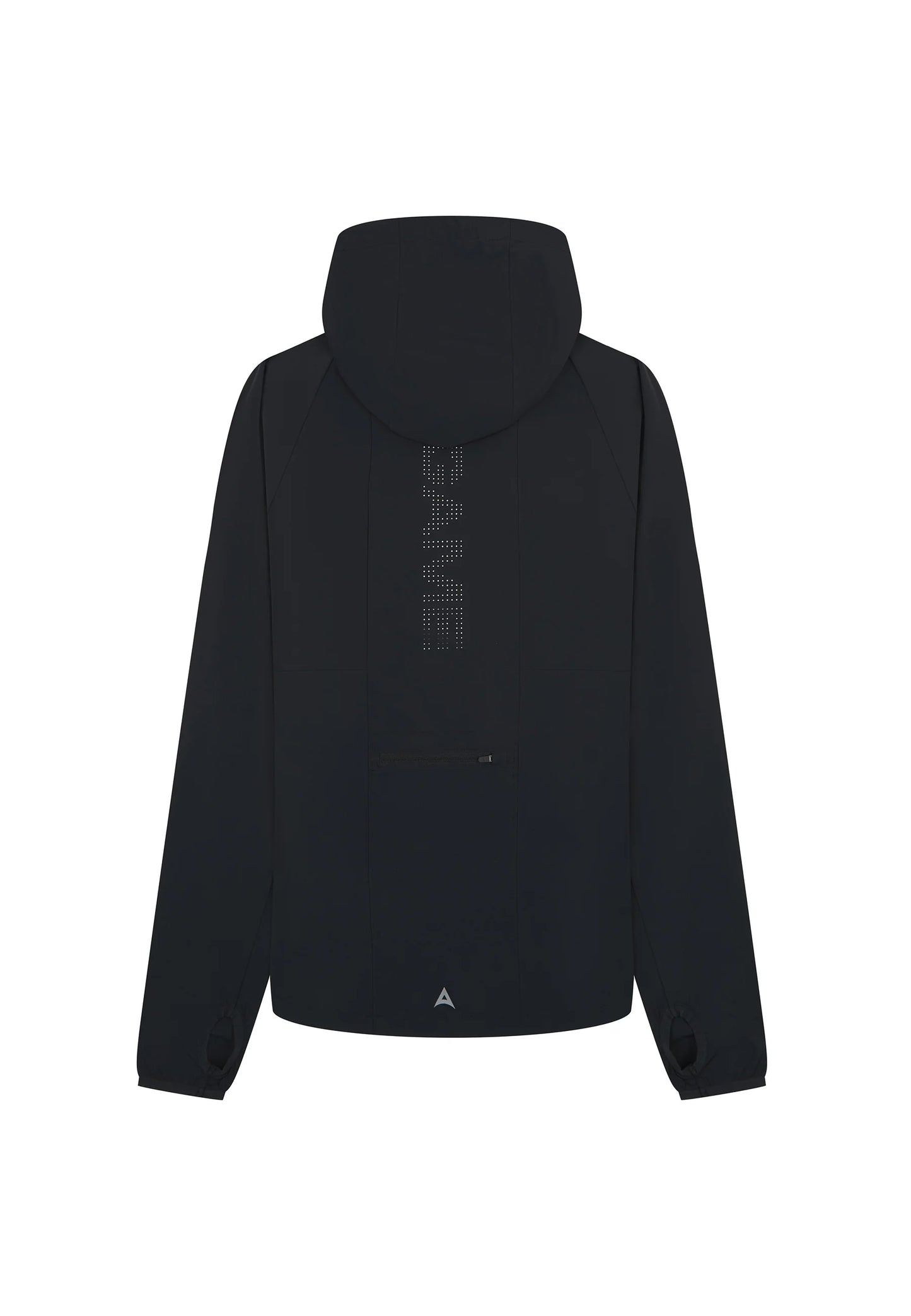 WOMENS A-GAME LIGHTWEIGHT FITTED RUNNING JACKET - BLACK/SILVER