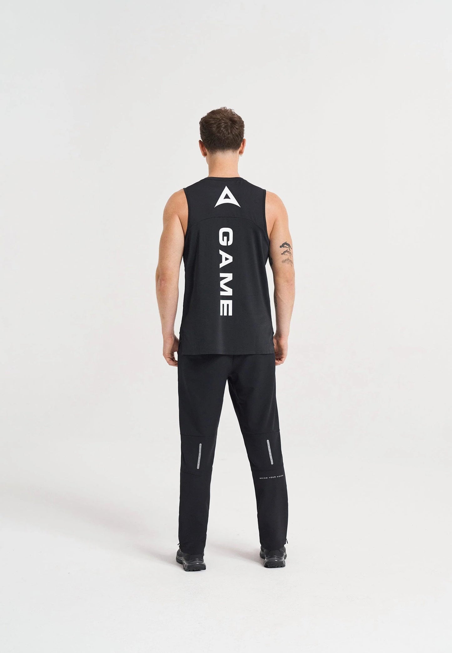 MENS A-GAME TRAINING TANK TOP - BLACK