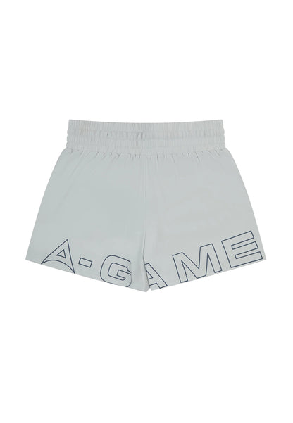 WOMENS A-GAME TRAINING RUNNER SHORTS - GREY