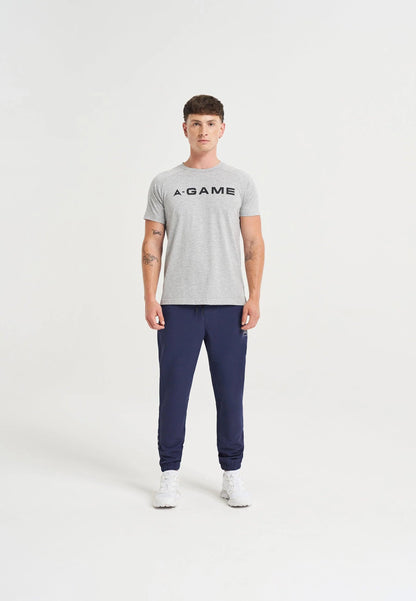 MENS A-GAME CUFFED TRAINING PANTS - NAVY