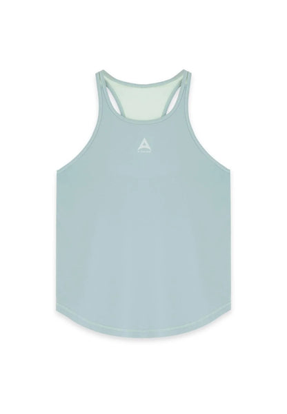 WOMENS A-GAME RELAXED RACER BACK TRAINING VEST - SAGE GREEN