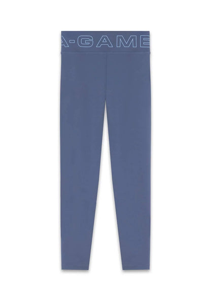 WOMENS A-GAME  WRAPPED YOGA LEGGINGS - BLUE