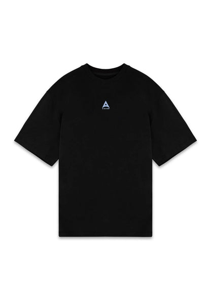 WOMENS A-GAME STAR GRAPHIC RELAXED T-SHIRT - BLACK