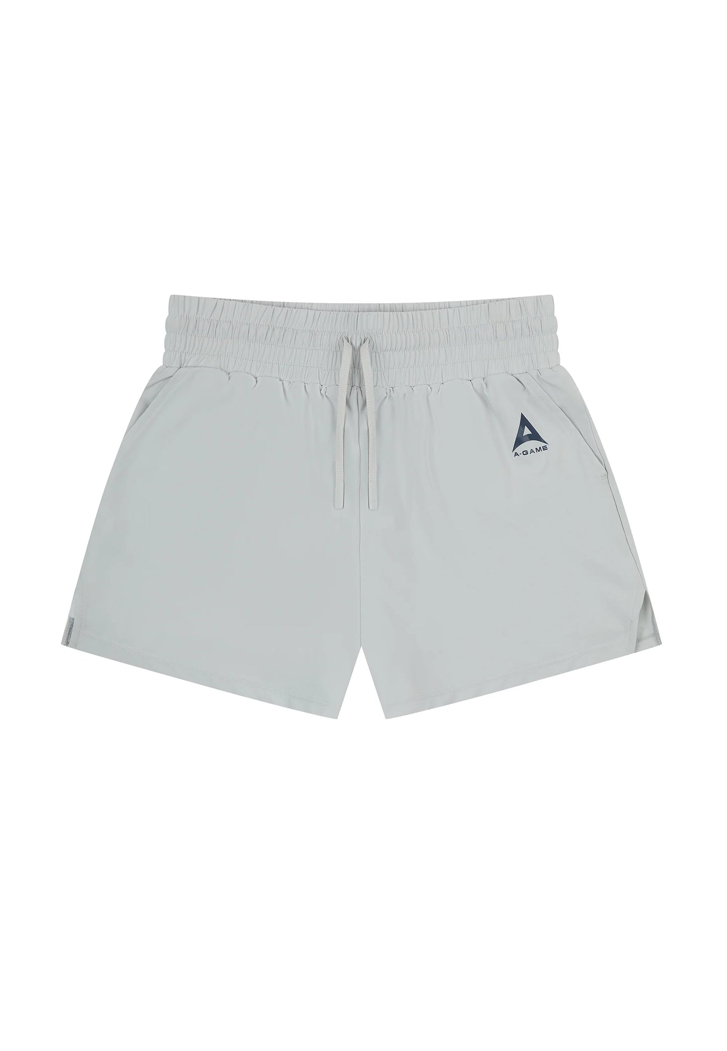 WOMENS A-GAME TRAINING RUNNER SHORTS - GREY