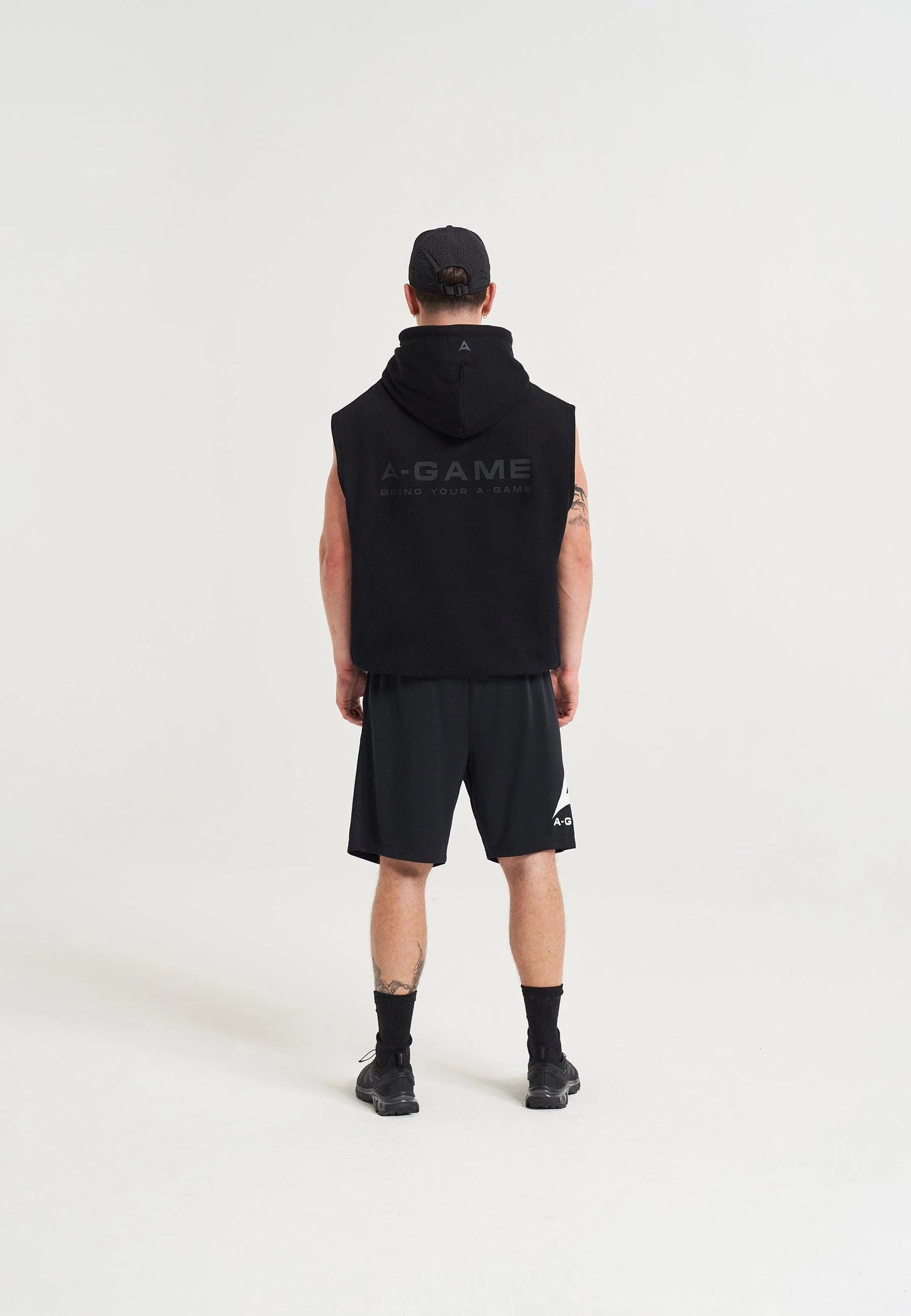 UNISEX A-GAME PERFORATED ICON TRAINING CAP - BLACK