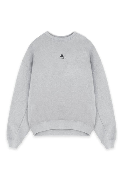 WOMENS ICON A-GAME LOGO GRAPHIC SWEATSHIRT - GREY MARL