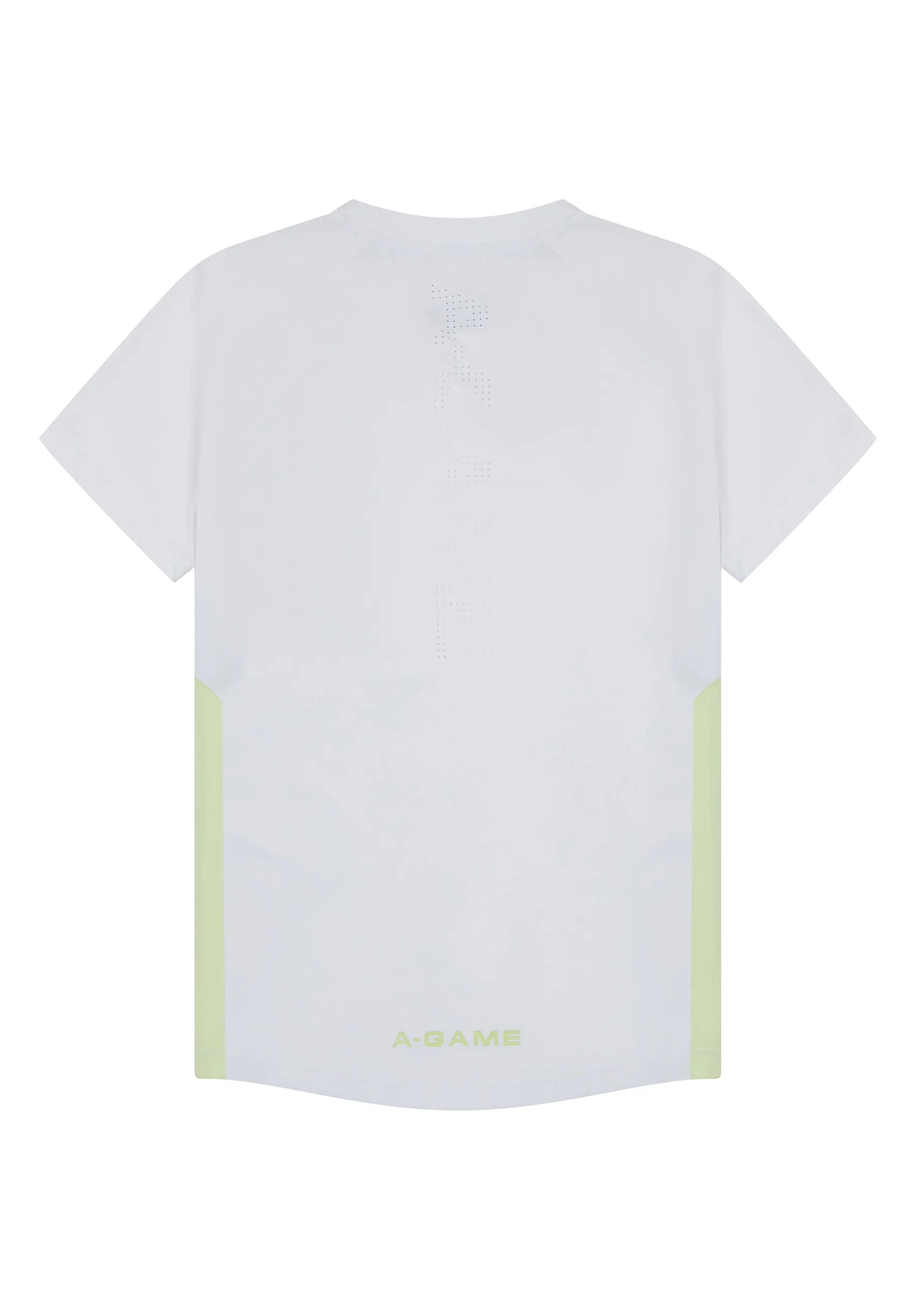 WOMENS A-GAME SHORT SLEEVE TRAINING T-SHIRT - WHITE/LIME