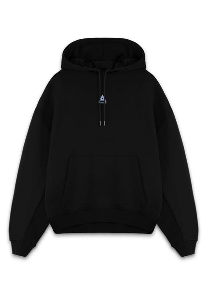 WOMENS BRING YOUR A-GAME GRAPHIC HOODIE - BLACK