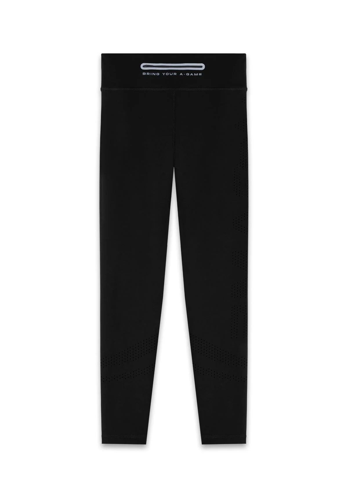 WOMENS A-GAME HIGH WAISTED TRAINING LEGGINGS - BLACK