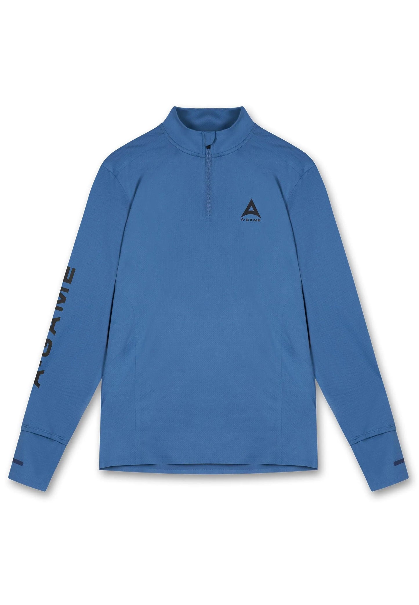 MENS A-GAME PERFORMANCE LONG SLEEVE TRAINING TOP - OCEAN BLUE