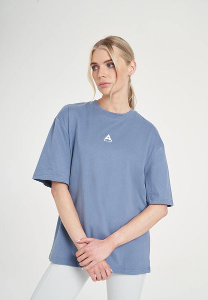 WOMENS A-GAME STAR GRAPHIC RELAXED T-SHIRT - ELEMENTAL BLUE