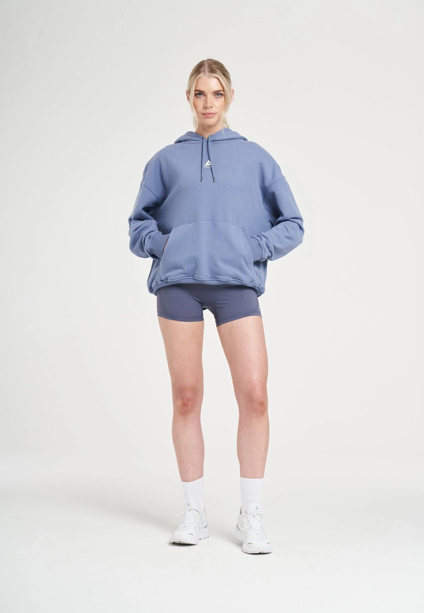 WOMENS BRING YOUR A-GAME GRAPHIC HOODIE - ELEMENTAL BLUE