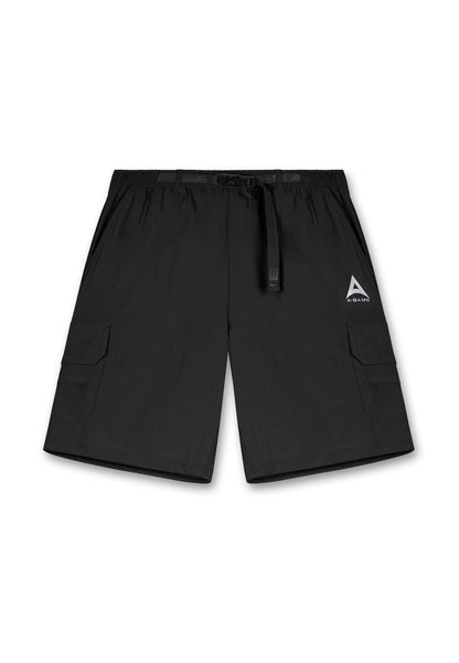 MENS A-GAME TECH CARGO SHORTS - BLACK