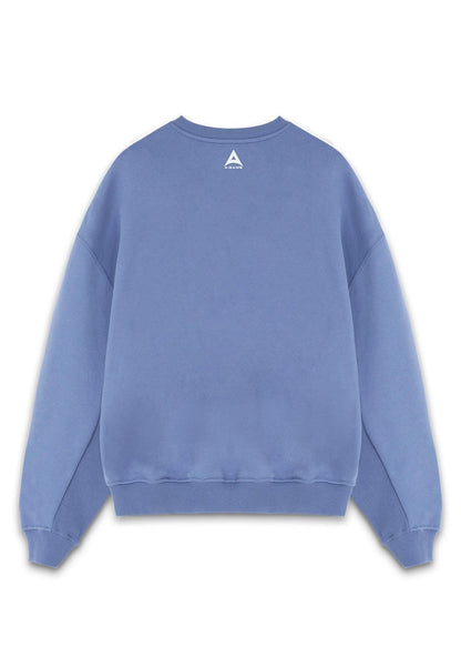 WOMENS A-GAME CHENILLE LOGO SWEATSHIRT - ELEMENTAL BLUE