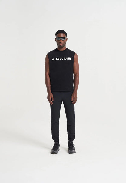 MENS A-GAME CUFFED TRAINING PANTS - BLACK