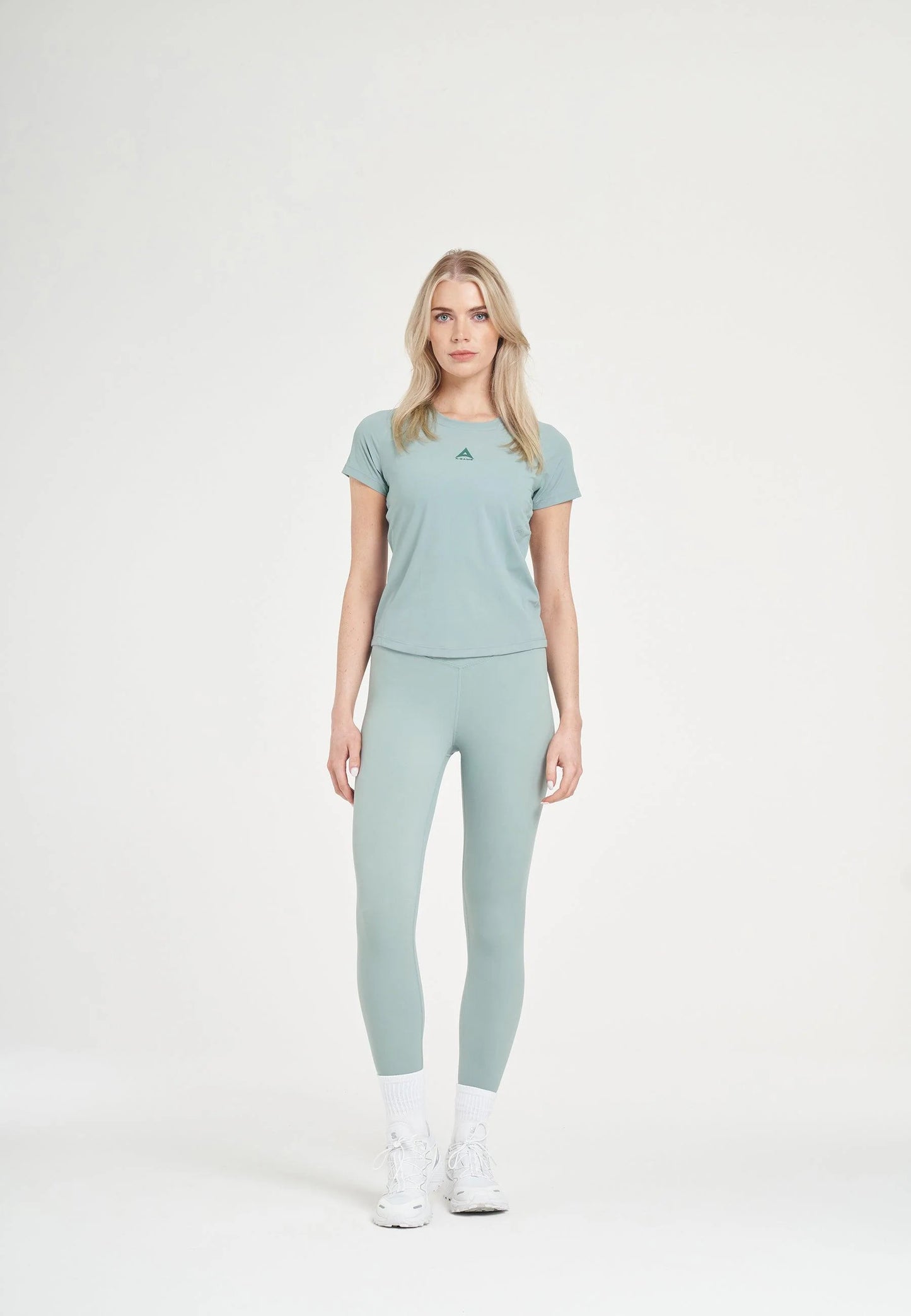 WOMENS A-GAME SHORT SLEEVE TRAINING T-SHIRT - SAGE GREEN