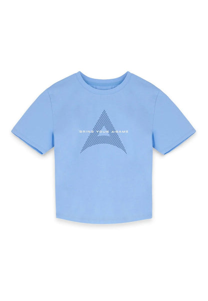 WOMENS A-GAME BRING YOUR A-GAME SHORT SLEEVE T-SHIRT - BLUE