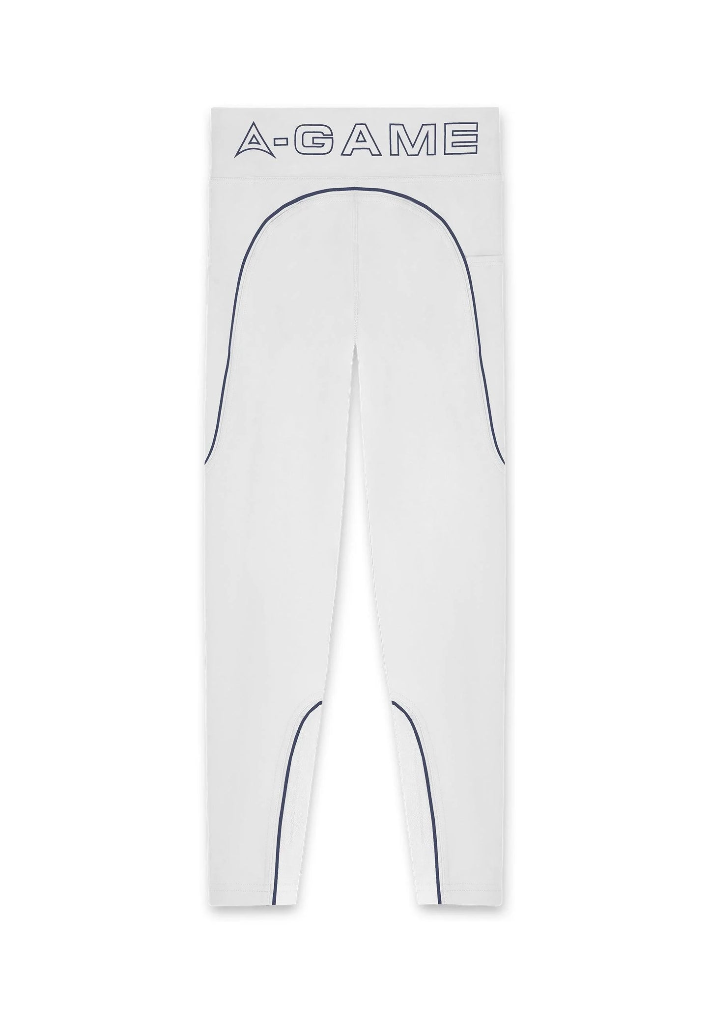 WOMENS A-GAME REFLECTIVE RUNNING LEGGINGS - GREY