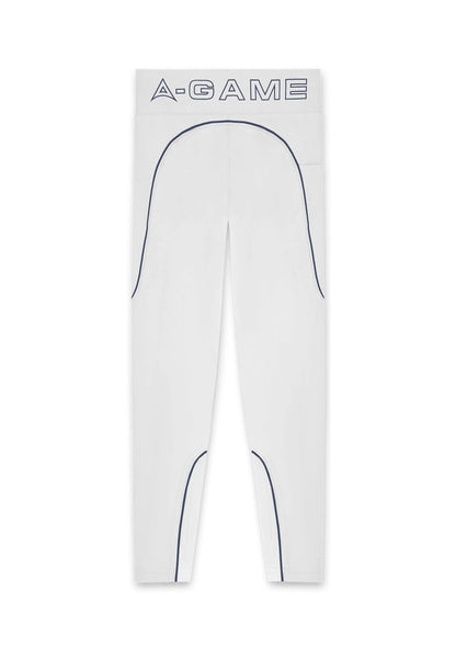 WOMENS A-GAME REFLECTIVE RUNNING LEGGINGS - GREY