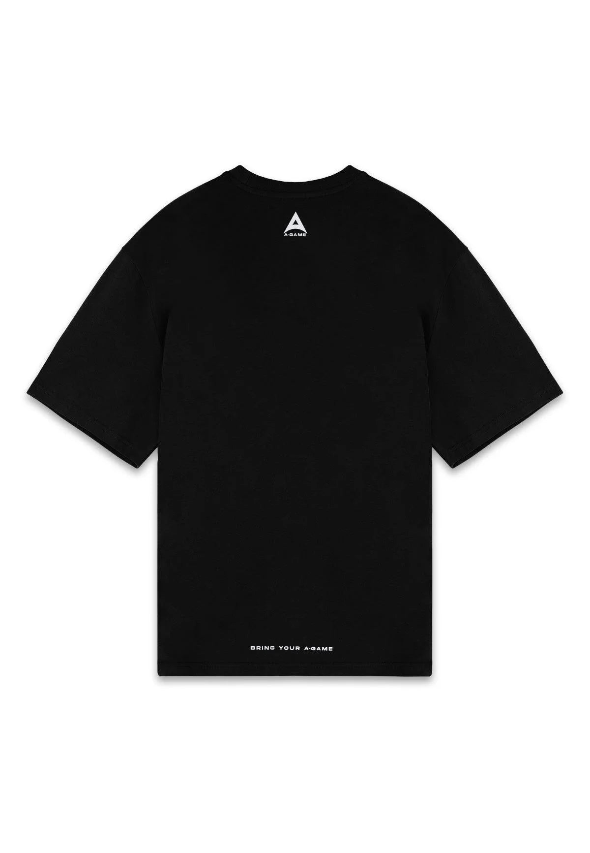 WOMENS A-GAME CHENILLE LOGO RELAXED T-SHIRT - BLACK